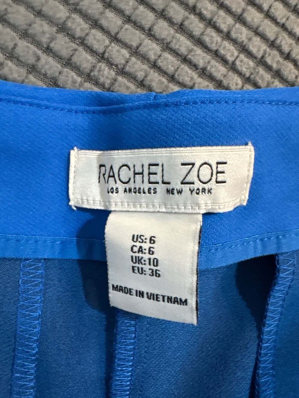 Rachel Zoe Blue High-Waisted Tailored Shorts Size 6 - Picture 3 of 3